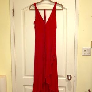 Flirty red dress by BCBG Paris